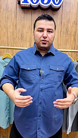 پیراهن کتان سنگشور سایز بزرگ مردانه