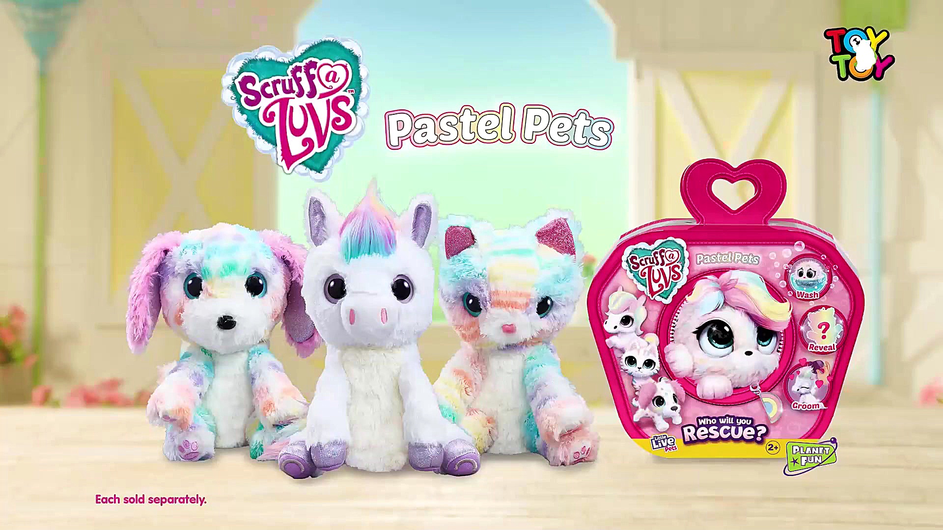 عروسک سورپرایزی اسکراف لاوز Scruff a Luvs سری Pastel Pets توی توی toytoy.ir زمان15ثانیه