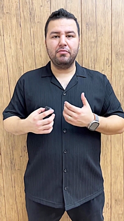 پیراهن یقه انگلیسی سایز بزرگ مردانه