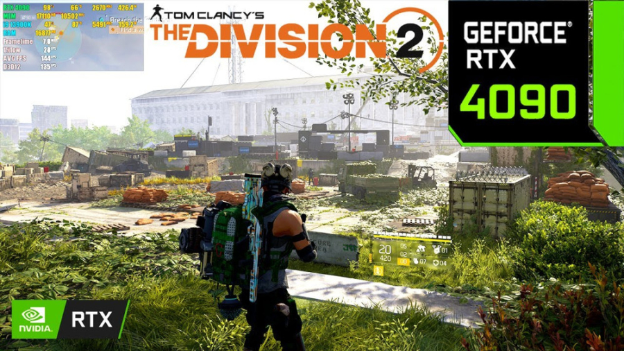 اجرا بازی دی دیویژن ۲ - The Division 2 با گرافیک RTX 4090 24GB