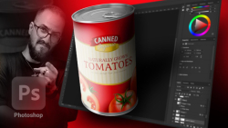 آموزش طراحی موکاپ کنسرو در فتو...