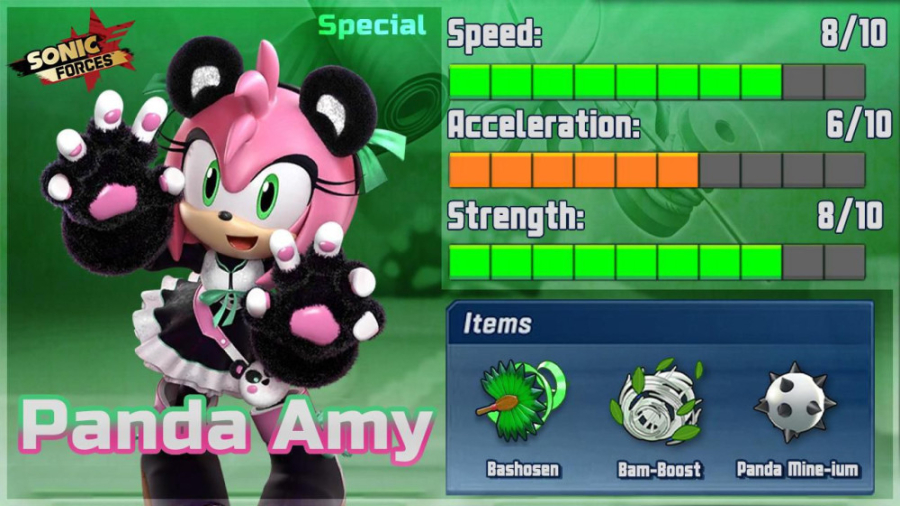 Sonic Forces Speed Battle Panda Amy