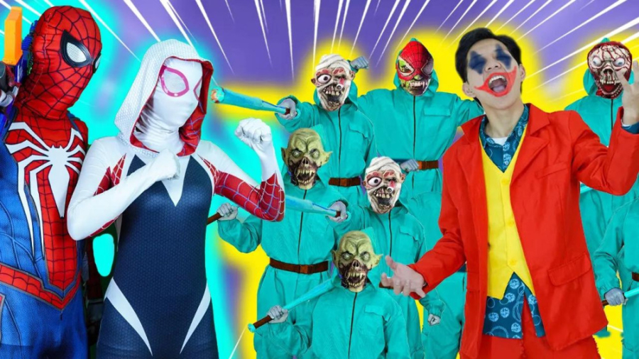 ابرقهرمان مرد عنکبوتی جوکر و خ...