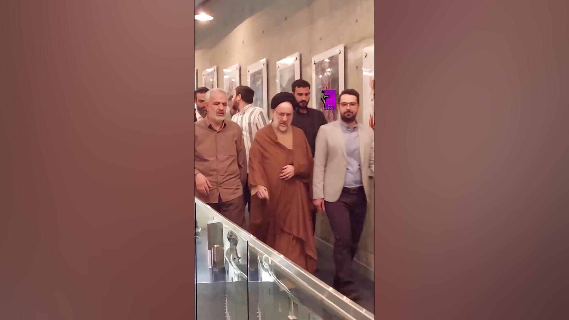حضور سيدمحمد خاتمی در اکران مردمی فیلم دست انداز زمان11ثانیه
