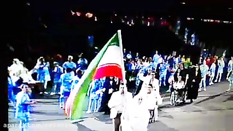 کاروان ایران درافتتاحیه پارالمپیک/پرچمداری بالباس احرام