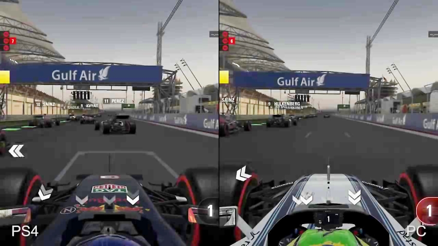 مقایسه گرافیک بازی F1 2016 - PC vs PS4 vs XO