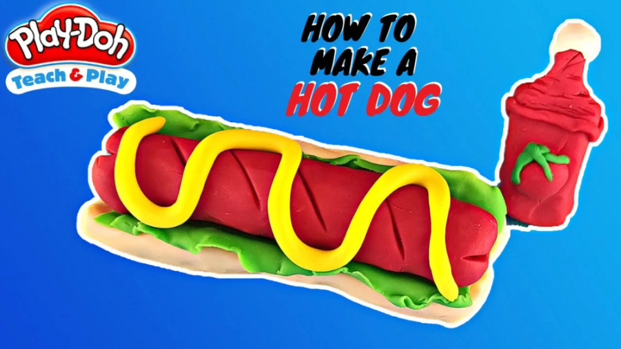 چطوری خمیر بازی هات داگ را بسازیم - Hot Dog زمان529ثانیه