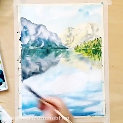 تایم لپس نقاشی رودخانه