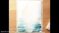 تایم لپس نقاشی دریا