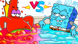 چالش غذایی باب اسفنجی و پاتریک...