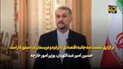 برگزاری نشست سه جانبه اقتصادی با ترکیه و عربستان در دستور کار است برگزاری نشست سه جانبه اقتصادی با ترکیه و عربستان در دستور کار است