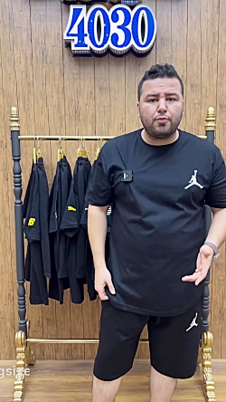 ست تیشرت و شلوارک سایز بزرگ مردانه