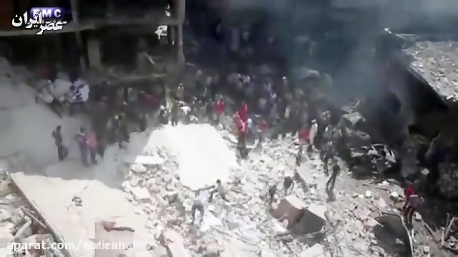 فیلم/ تندتر شدن آتش جنگ سوریه، یک روز پیش از آتش بس زمان144ثانیه