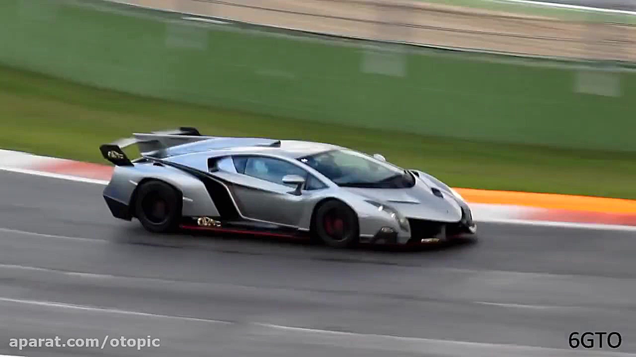 ویدئویی دیگر از رانندگی با LamborghiniVeneno ترمیم سوختگی