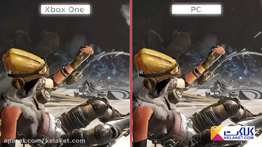 مقایسه گرافیک بازی ریکور (ReCore) روی PC و Xbox One