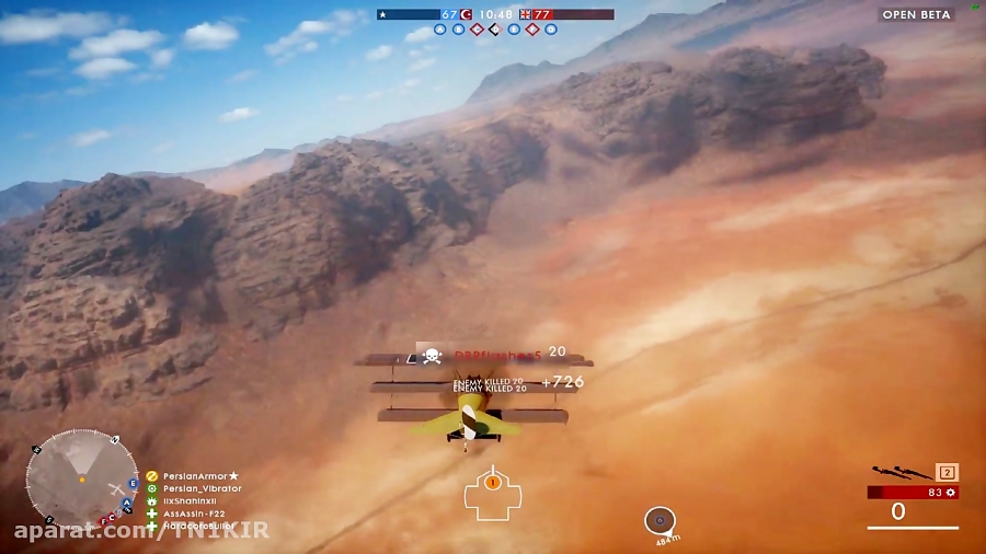 Battlefield 1 Open Beta Airplane MultiKills Montage
