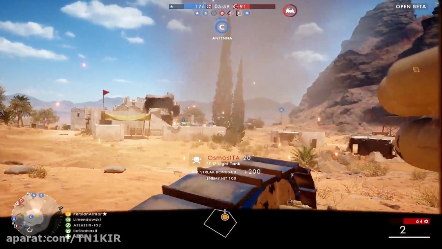 Battlefield 1 Open Beta Light Tank Montage