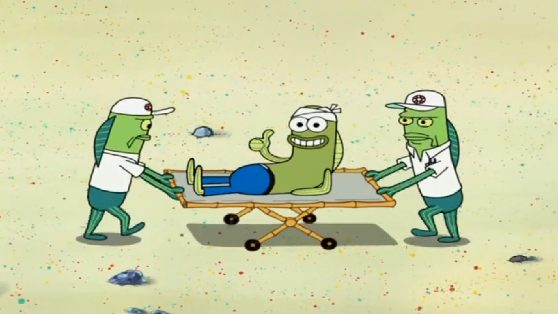 باب اسفنجی شلوار مکعبی قسمت پن...