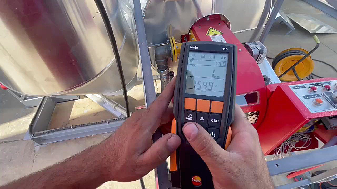 اناليز محصولات احتراق مشعل با دستگاه Gas Analyzer Northern Blot