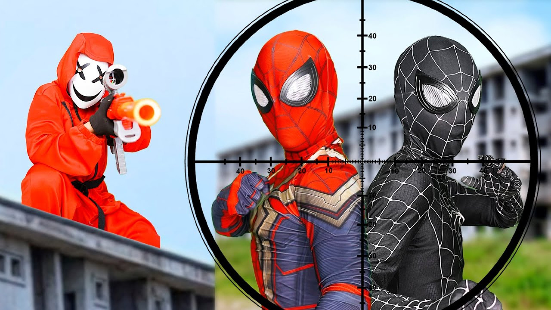 مرد عنکبوتی در تعقیب دزدها مرد...