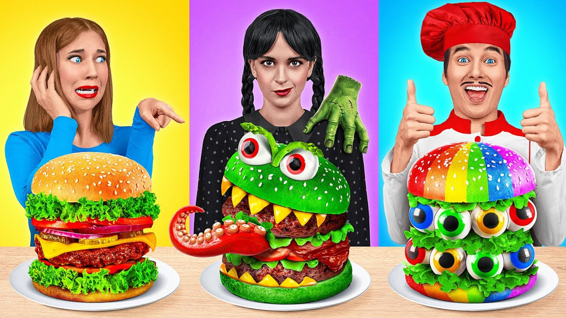 چالش غذایی ونزدی ادامز و فانتا...