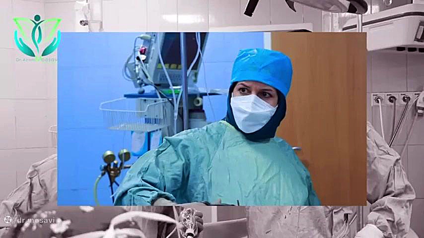 کار تیمی دکتر اعظم موسوی با خانم دکتر مهدوی دکتر اعظم السادات موسوی فوق متخصص انکولوژی زنان