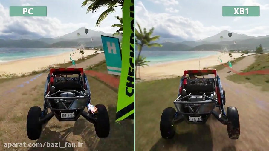 مقایسه گرافیکی بازی Forza Horizon 3 بر روی PC/XBOX1