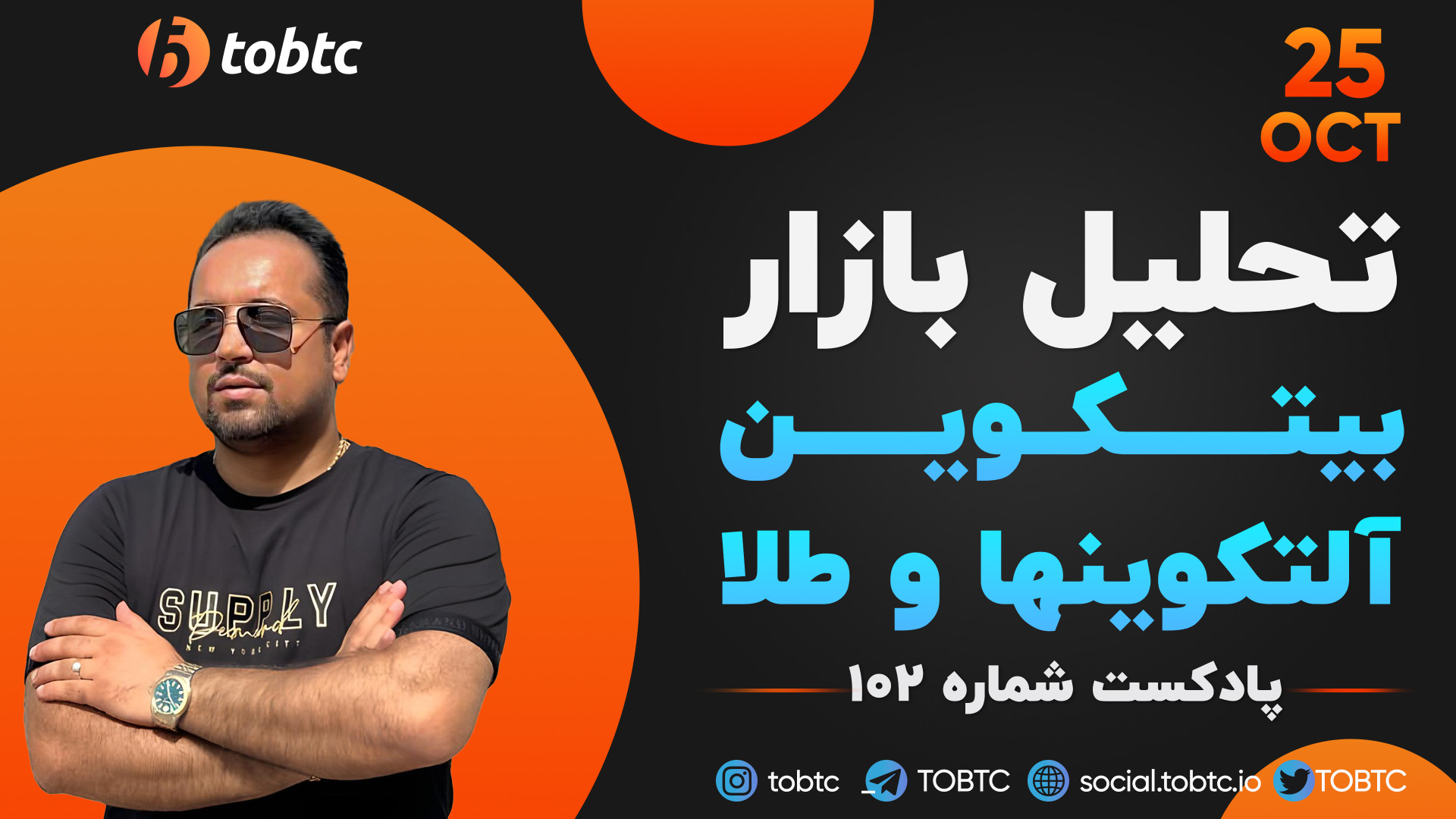 پادکست , ۱۰۲ , تحلیل , بازار , بیتکوین , طلا , دلار