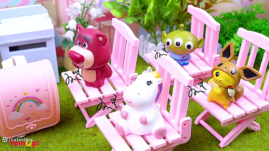 آبنبات چوبی مینیاتوری رنگین کم...