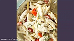 پاستا پنه با رزماری و پنیر بزی