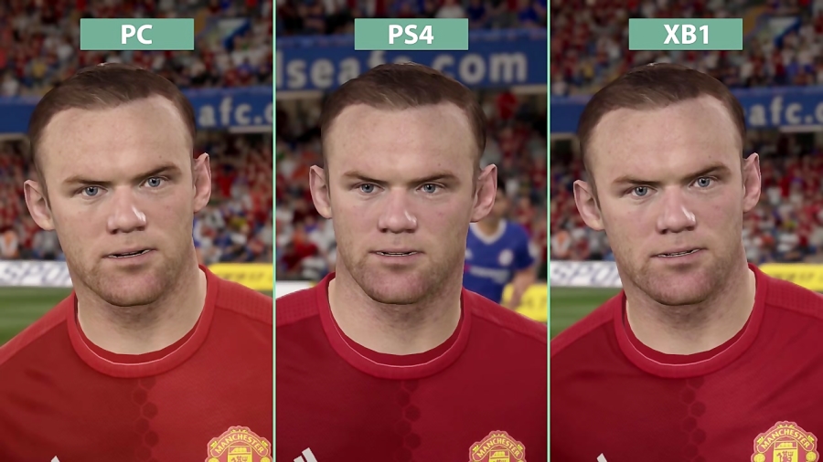مقایسه گرافیک بازی FIFA 17 Demo - PC vs PS4 vs XO
