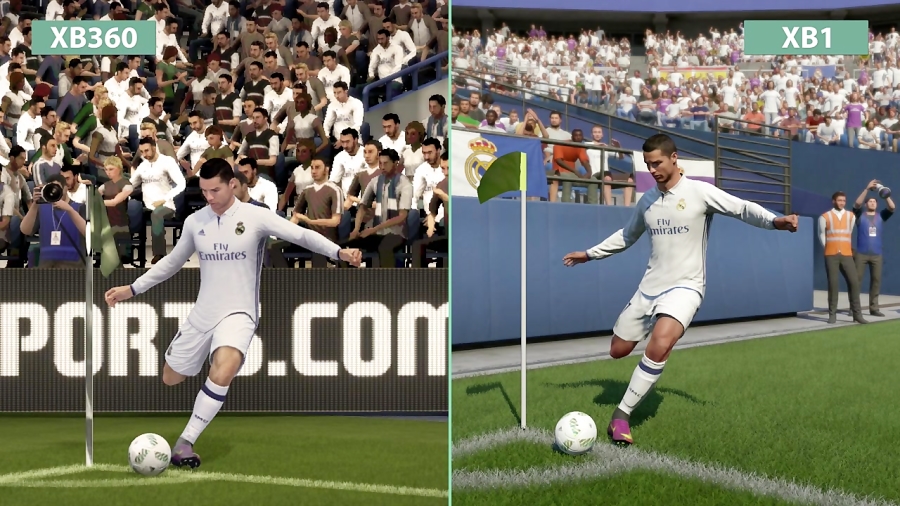 مقایسه گرافیک بازی FIFA 17 Demo - XO vs X360