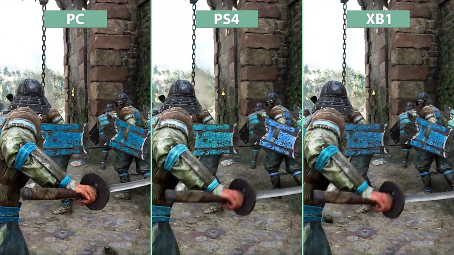 مقایسه گرافیک بازی For Honor Alpha PC vs PS4 vs XO