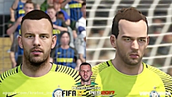 مقایسه چهره بازیکنان اینترمیلان در PES 2017 و FIFA 17