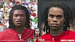 مقایسه چهره بازیکنان بایرن مونیخ در PES 2017 و FIFA 17