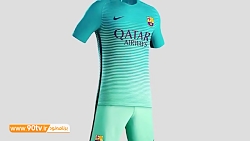 لباس بارسلونا برای بازی با مون...