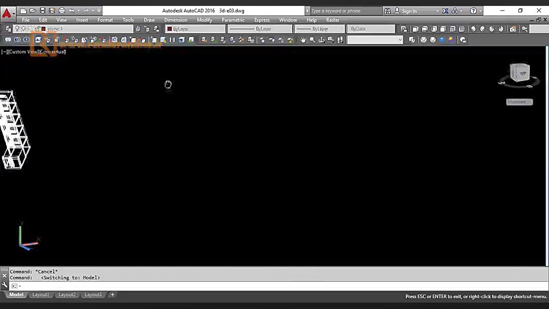 آموزش تبدیل فایل سه بعدی به دو بعدی در اتوکد منافذ باز پوست