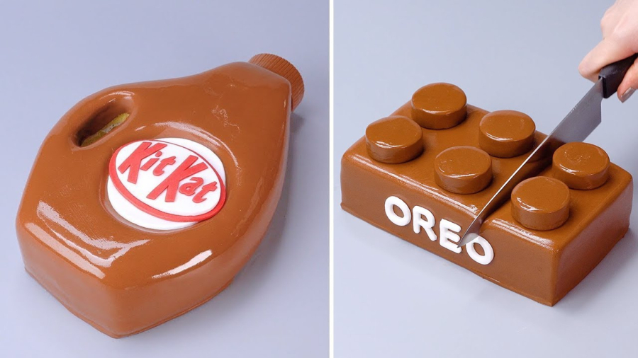 آموزش تزیین کیک شکلاتی OREO و KITKAT