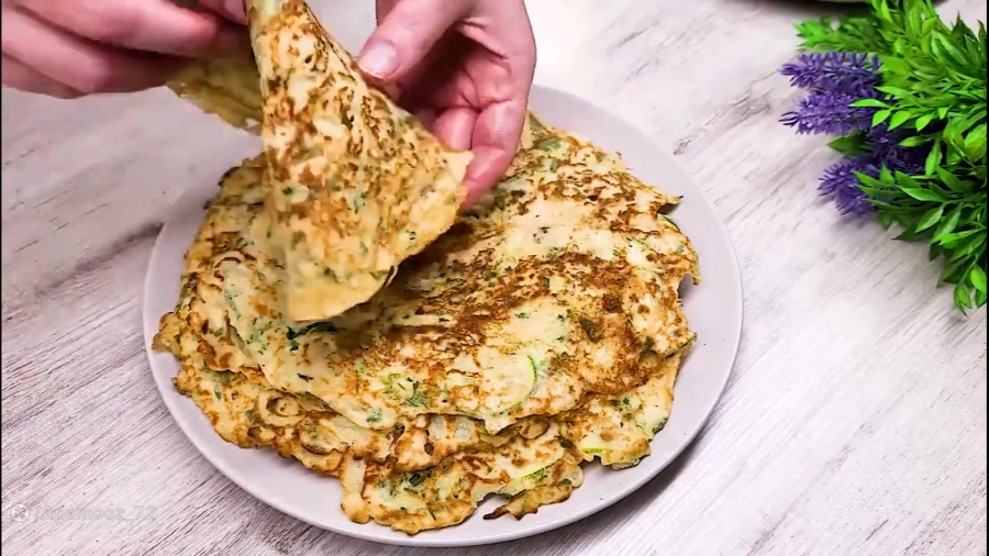 یک غذای خوشمزه دیگه با کدو سبز! آسان و سالم و فوق العاده خوشمزه