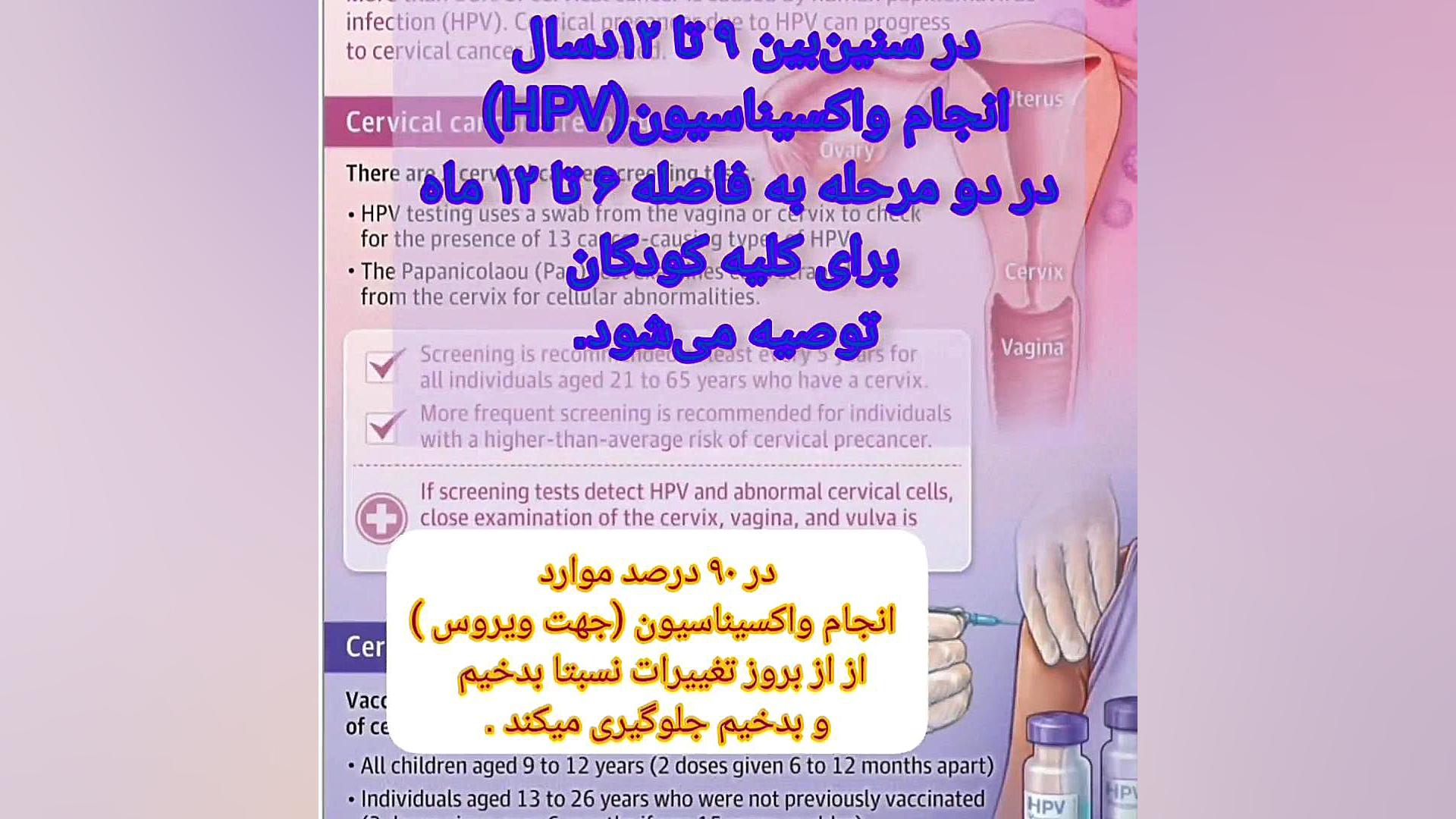 قانون نود درصد در پیشگیری از سرطان دهانه رحم مجله آنکولوژی ( دکتر رضا )خدابخشی