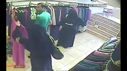 دزدی از مغازه لباس فروشی ....