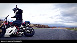حرکات نمایشی با موتورسیکلت - م...