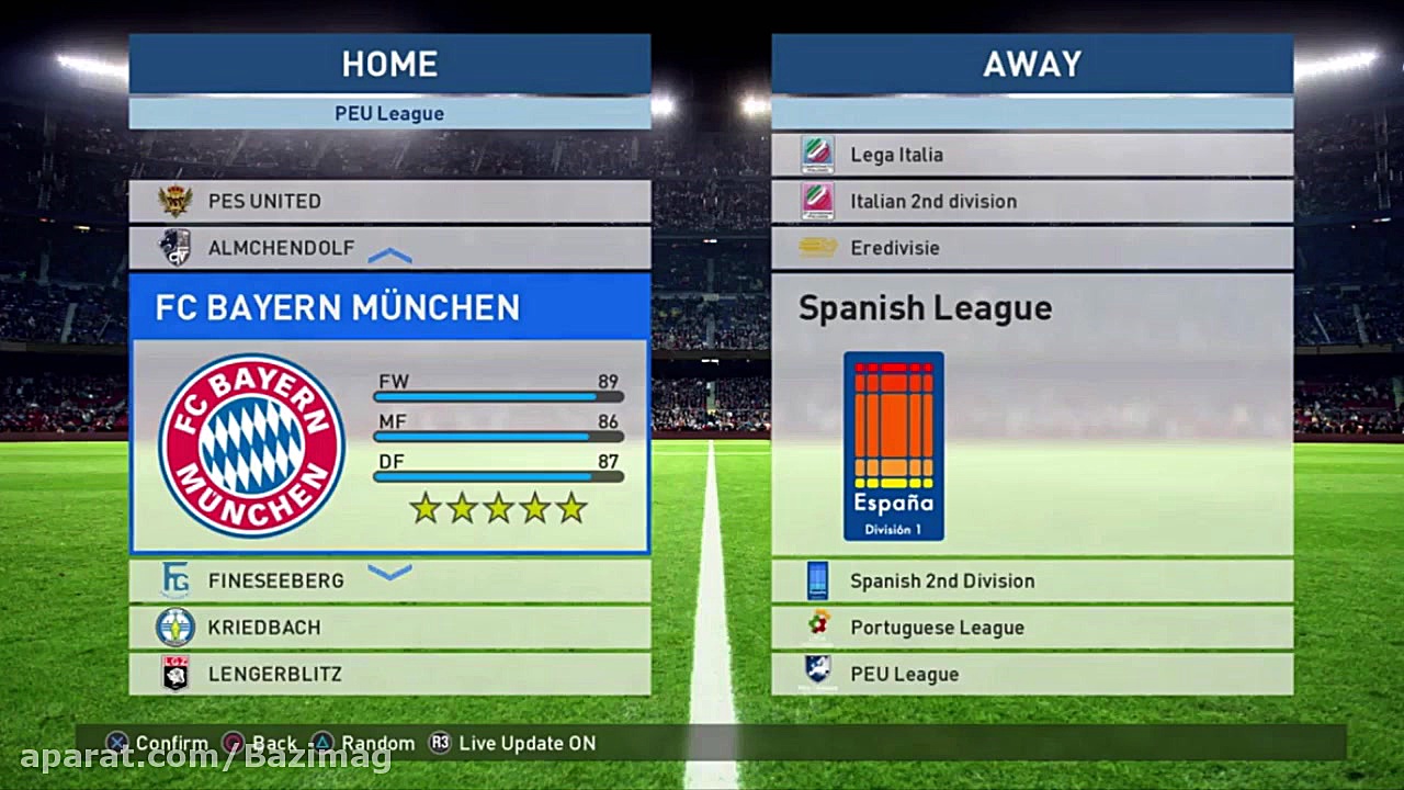 آموزش بروز رسانی PES 2017 در کنسول PS4 پروفایل