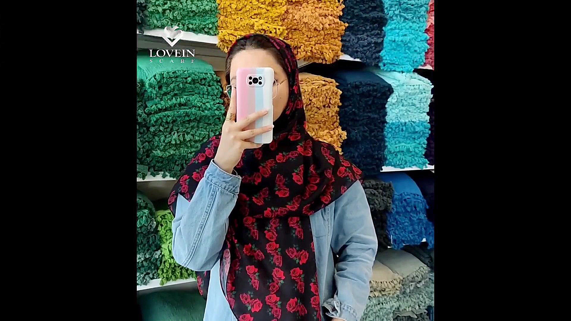 روسری شب یلدا لاوین روسری عمده عمدهفروشی روسری ویدیو قندی