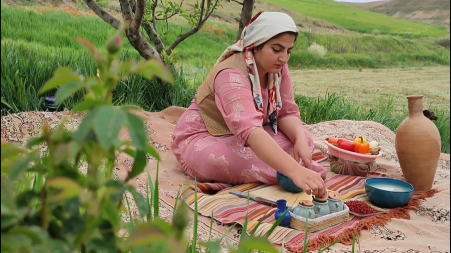 زندگی روستایی بانوی کردستانی