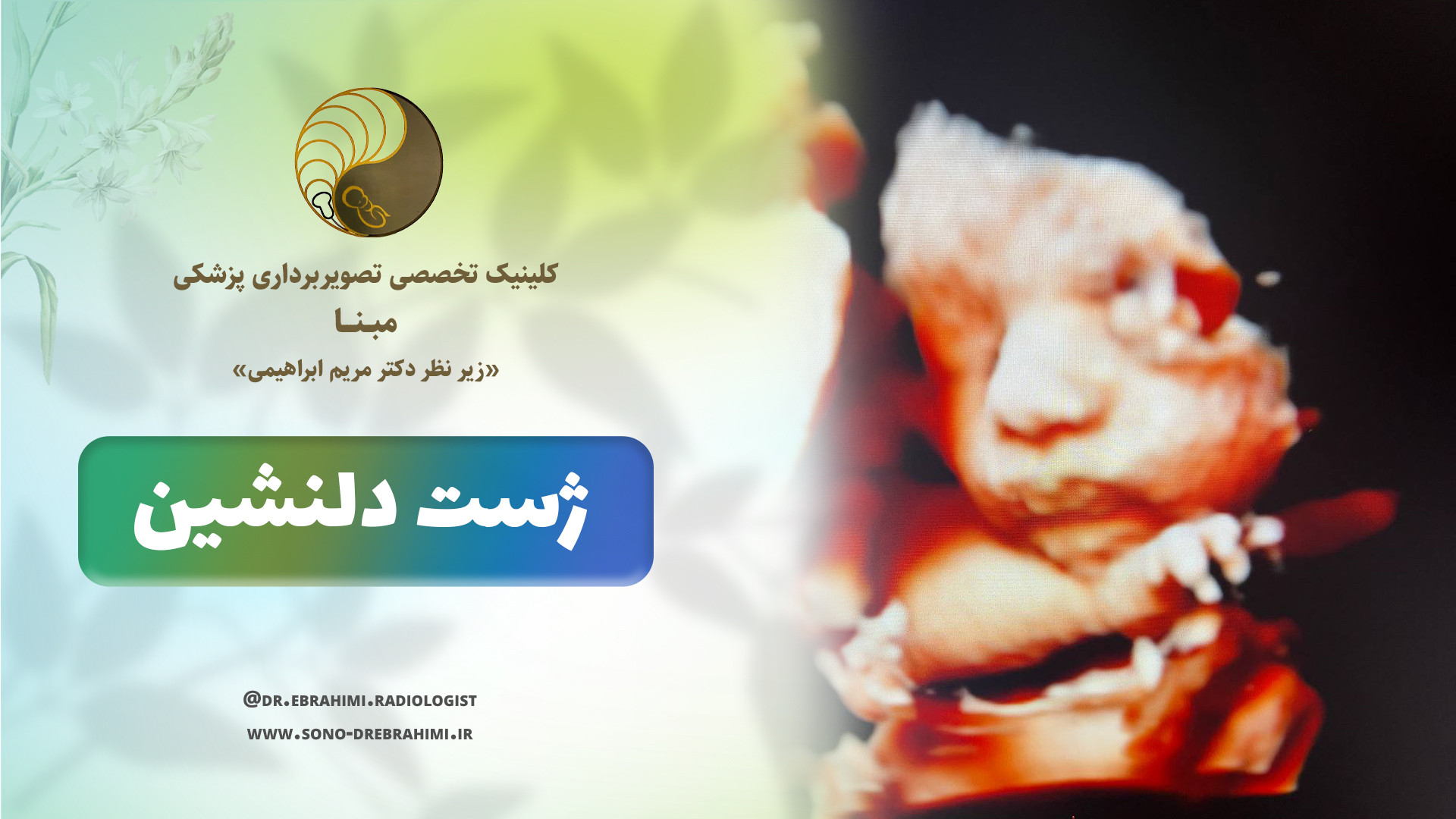 فیلم سه بعدی جنین مرکز تصویربرداری دکتر مریم ابراهیمی، مبنا-تهران