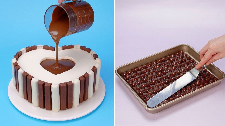 کیک شکلاتی سیاه سفید | بهترین تزیین کیک رضایت بخش