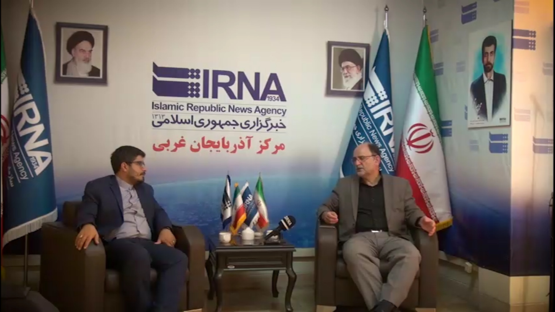 حضور دکتر ولی زاد رئیس دانشگاه علوم پزشکی در خبرگزاری ایرنا آذربایجان غربی دکتر پوست