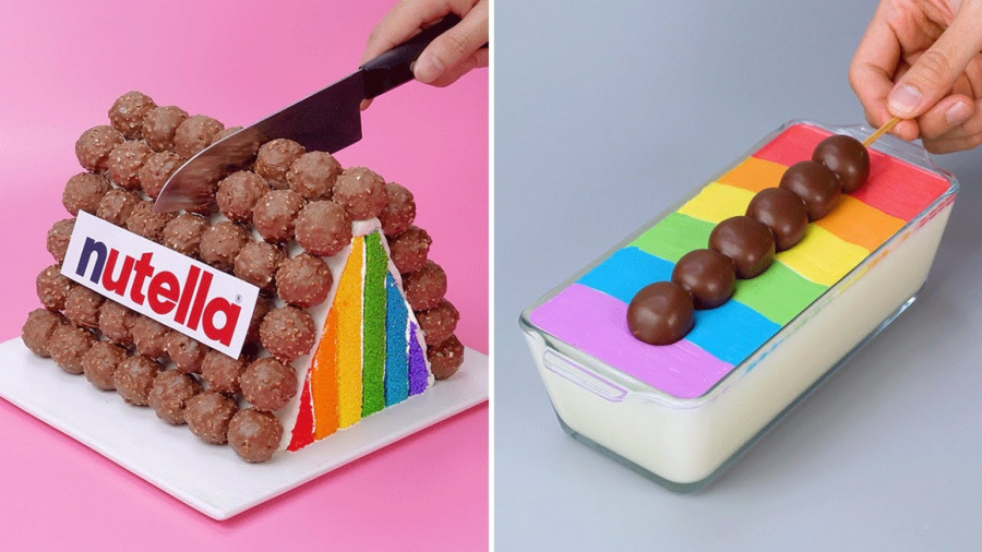 ایده های تزیین کیک رنگارنگ فانتزی | طرز تهیه دسر شکلاتی