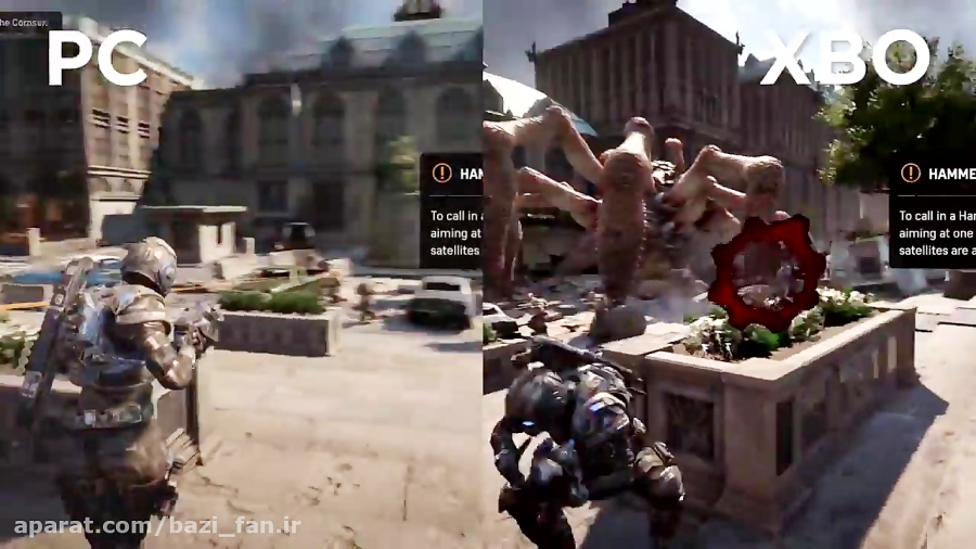 مقایسه گرافیکی Gears of War 4 بر روی دو پلتفرم PC و XB1